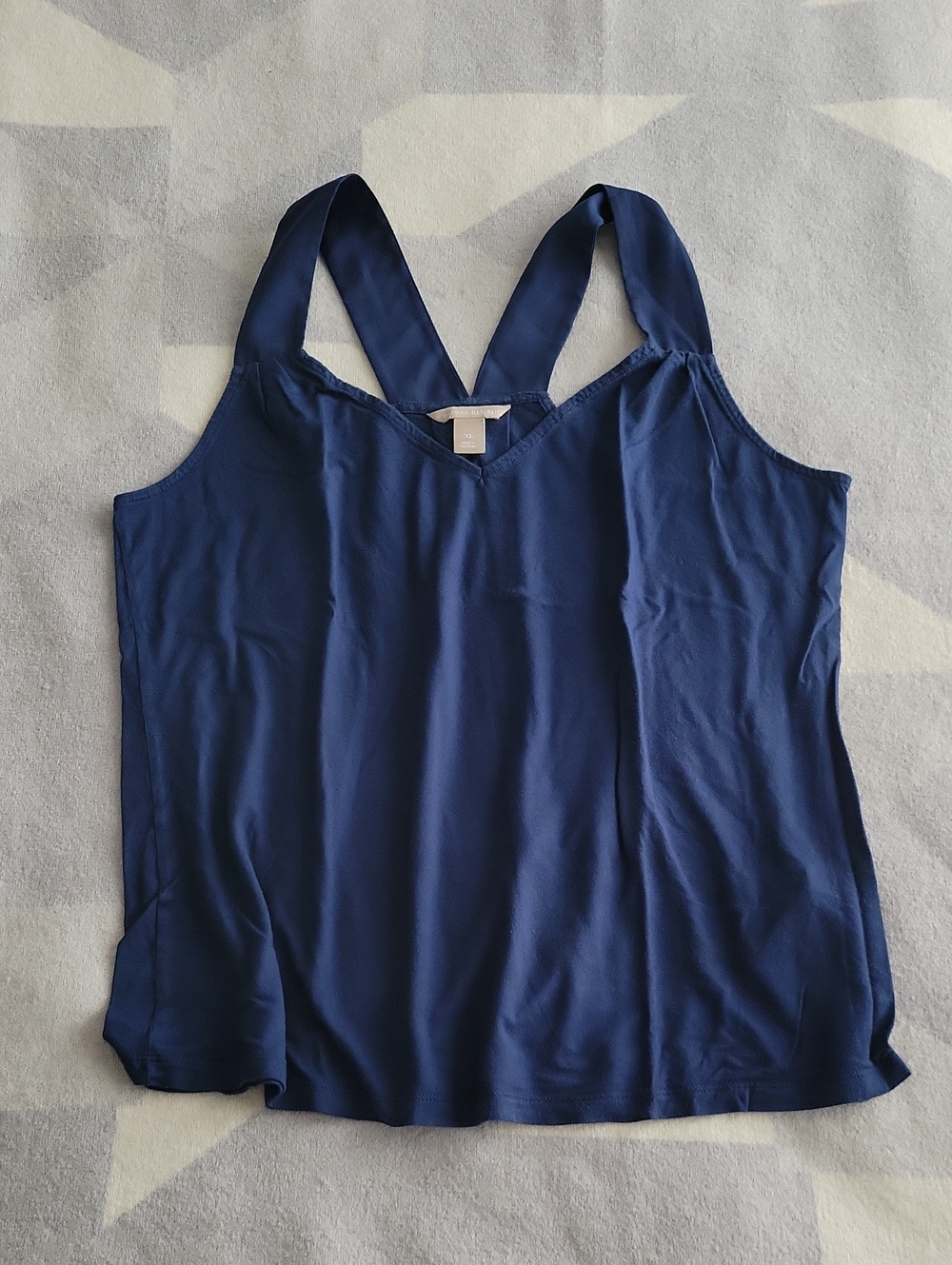 Banana Republic Navy V-Neck Tank Top